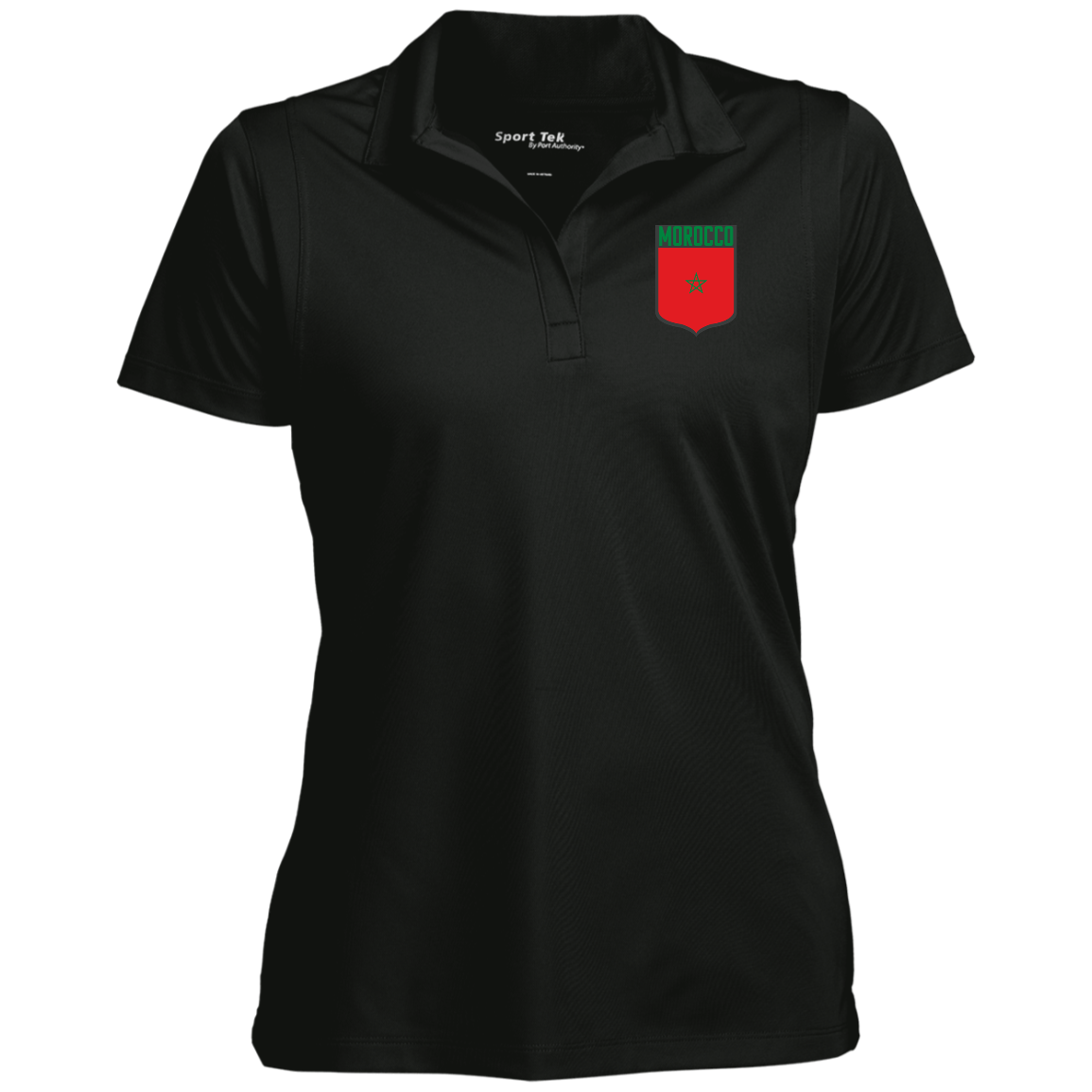 Morocco Football Team Emblem Women's Sport Polo
