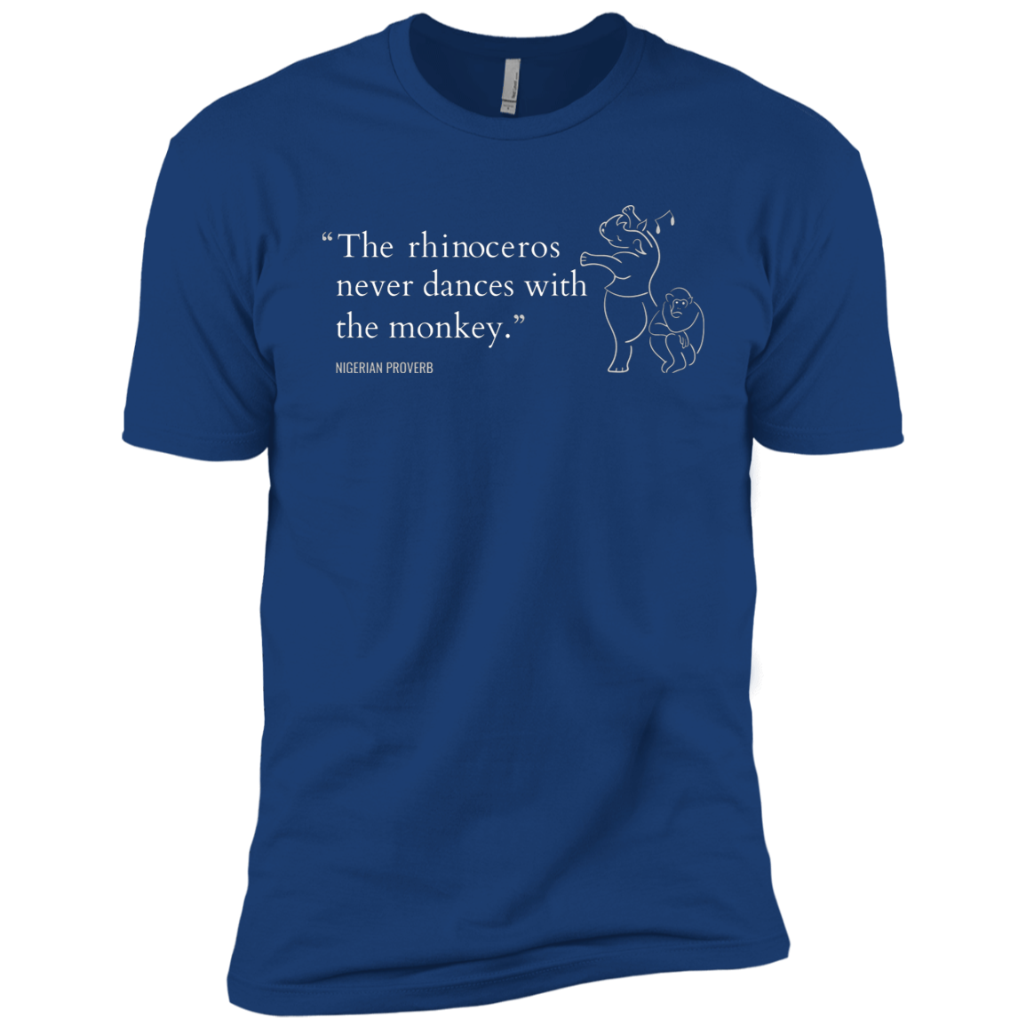 The Rhinoceros Never Dances With the Monkey Kids' Classic T-Shirt