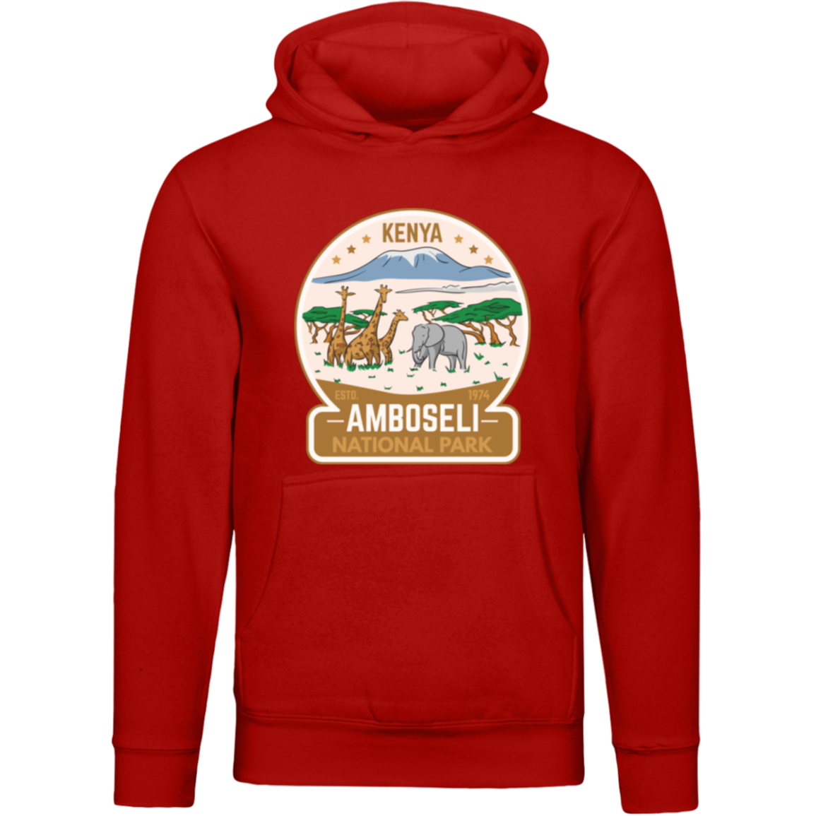 Amboseli National Park Kenya Unisex Pullover Hoodie