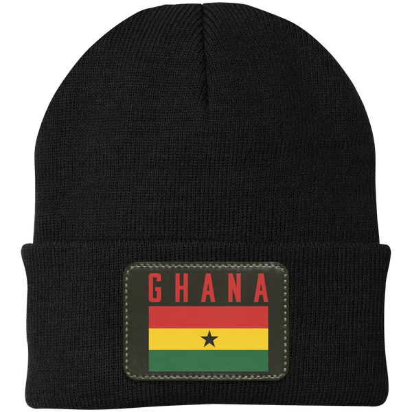 Ghana Football Team Emblem Patch Knit Cap