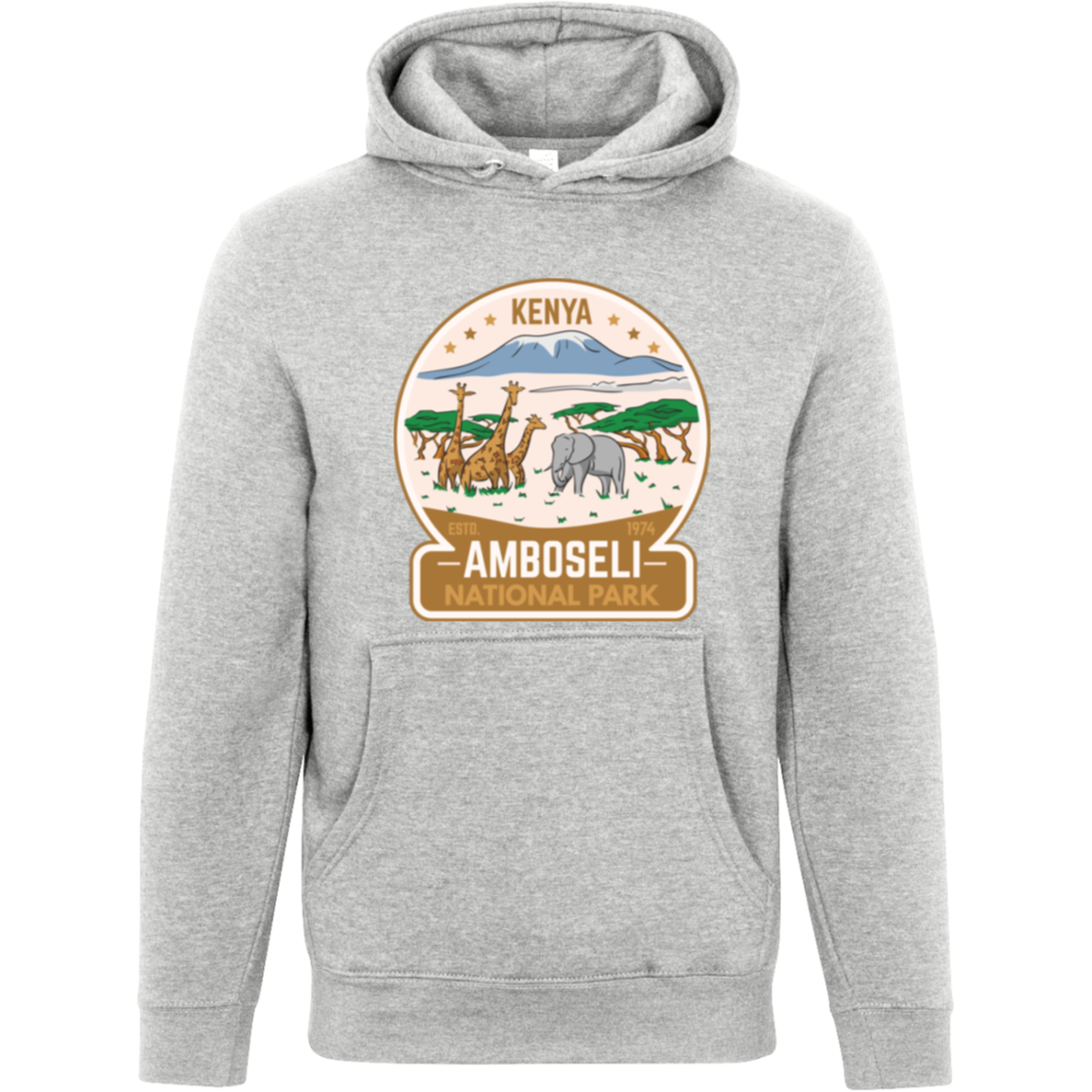 Amboseli National Park Kenya Unisex Pullover Hoodie