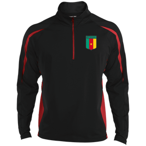 Cameroon Football Team Emblem Men's Zip-Up Sports Pullover