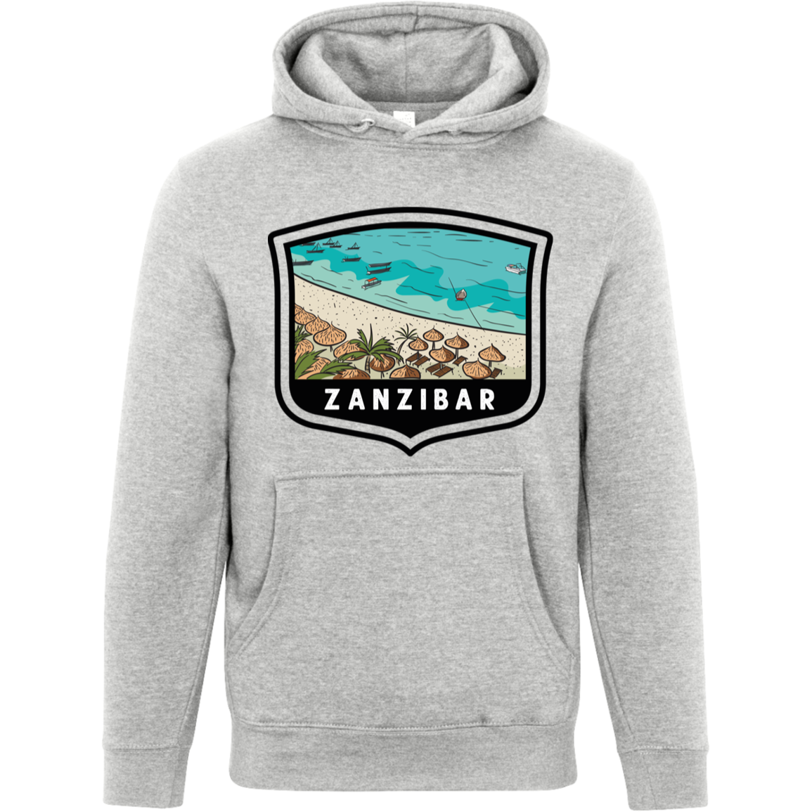 Zanzibar Beaches Unisex Pullover Hoodie