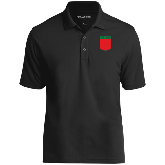 Morocco Football Team Emblem Men's Micro-mesh Polo