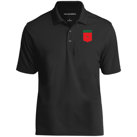 Morocco Football Team Emblem Men's Micro-mesh Polo