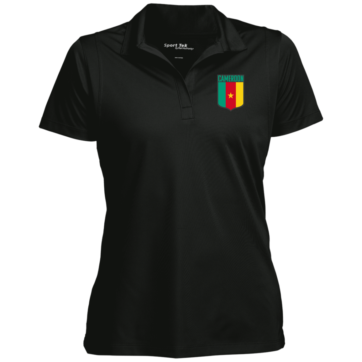 Cameroon Football Team Emblem Women's Sport Polo