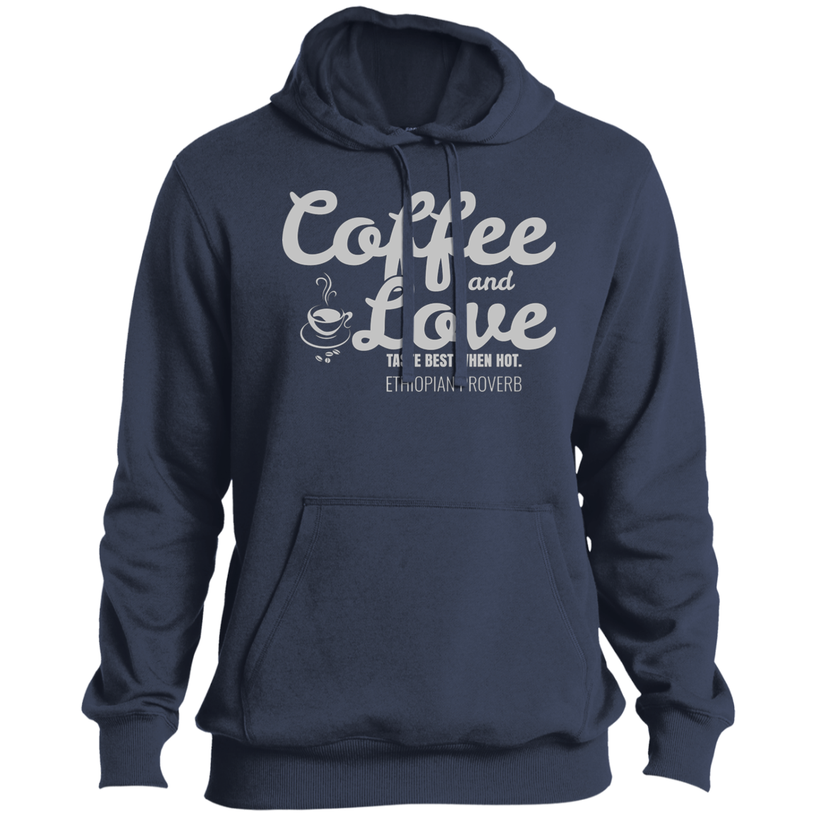 Coffee & Love Taste Best When Hot Men's Pullover Hoodie