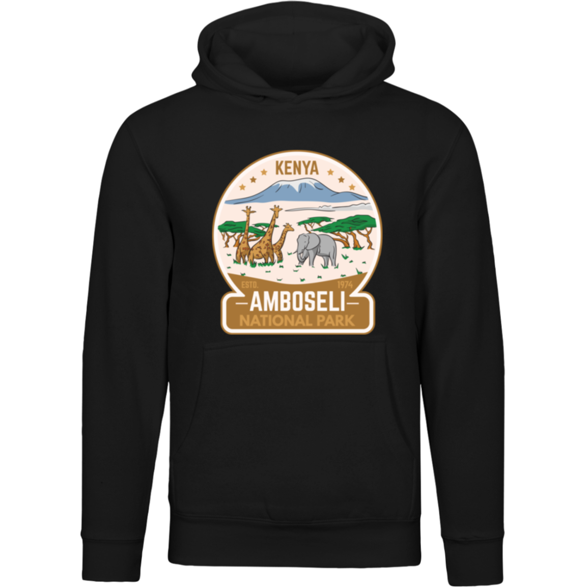 Amboseli National Park Kenya Unisex Pullover Hoodie