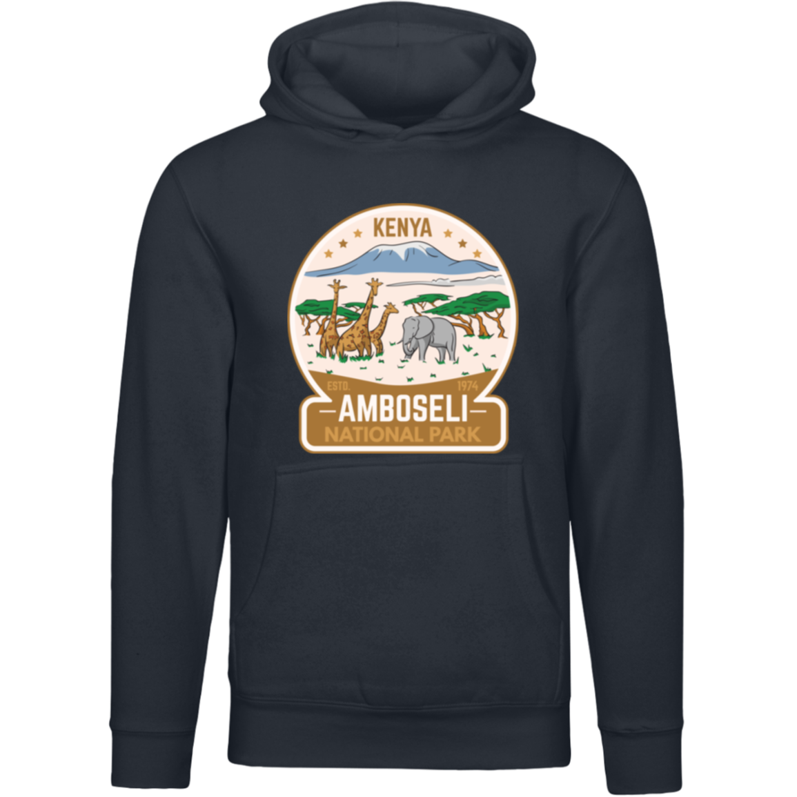 Amboseli National Park Kenya Unisex Pullover Hoodie