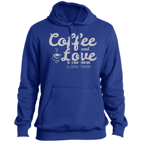 Coffee & Love Taste Best When Hot Men's Pullover Hoodie