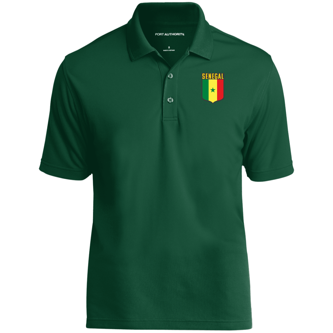 Senegal Football Team Emblem Men's Micro-mesh Polo