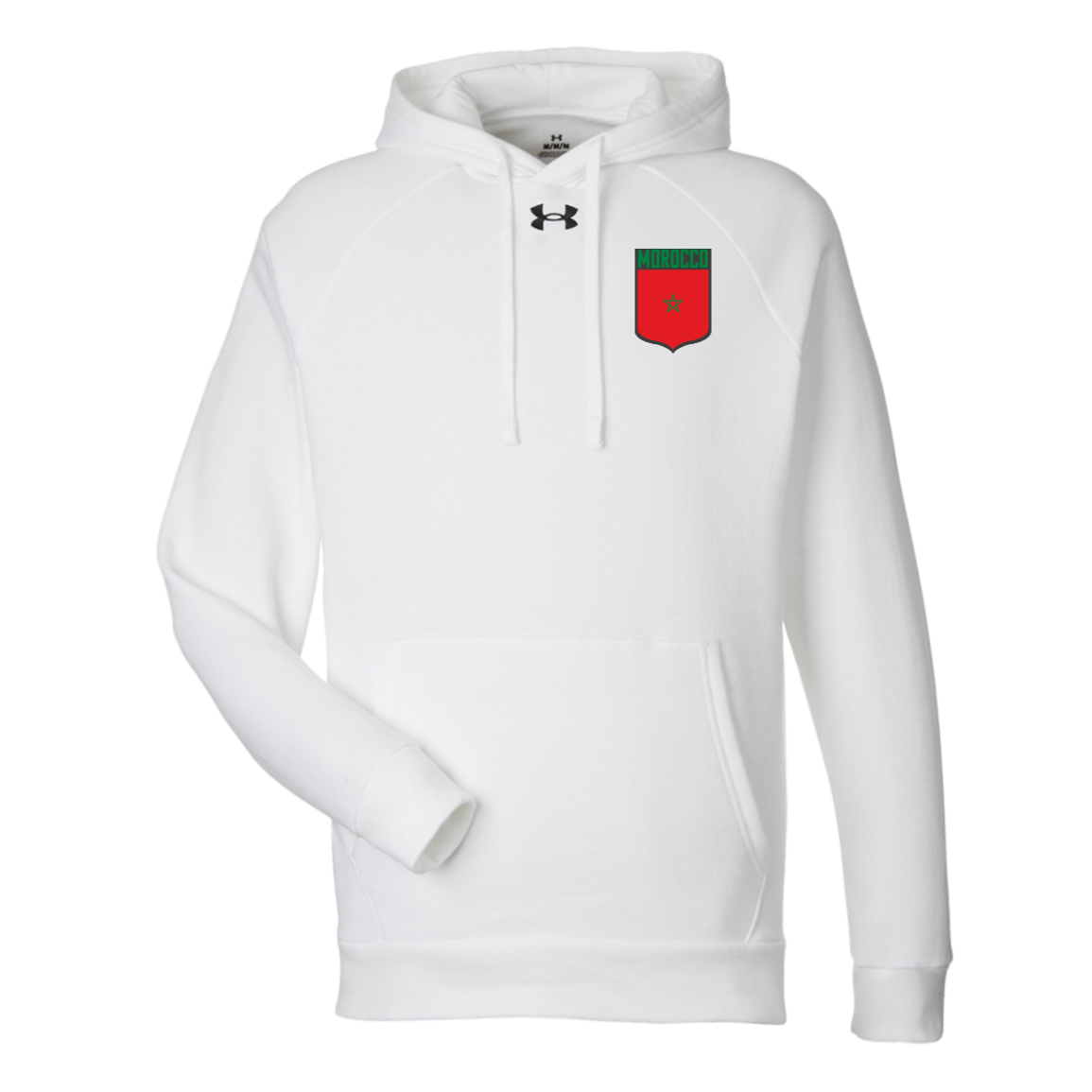 Morocco Football Team Emblem Men's Rival Fleece Hoodie