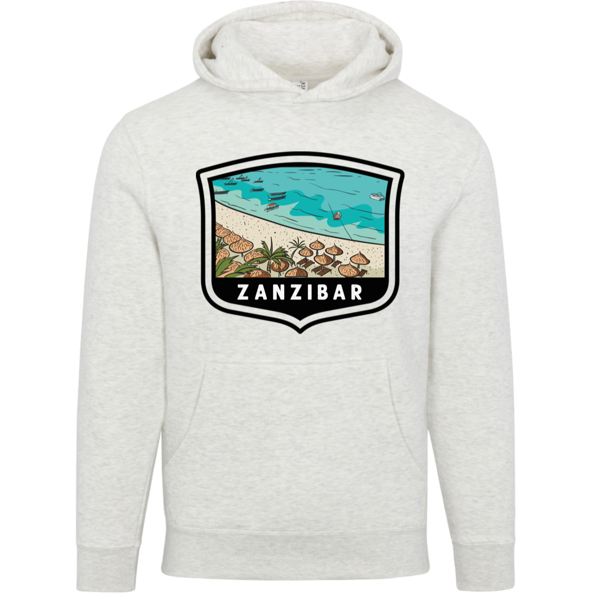 Zanzibar Beaches Unisex Pullover Hoodie