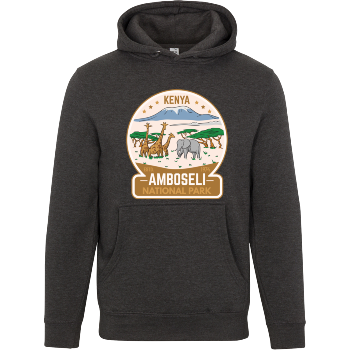 Amboseli National Park Kenya Unisex Pullover Hoodie