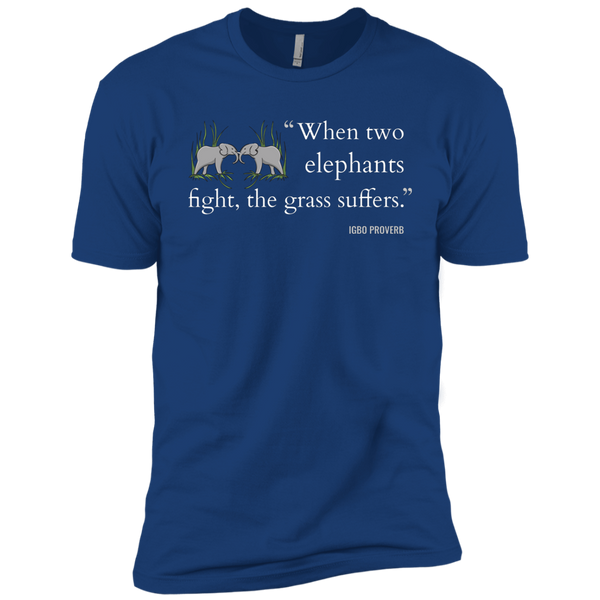 When Two Elephants Fight the Grass Suffers Kids' Classic T-Shirt