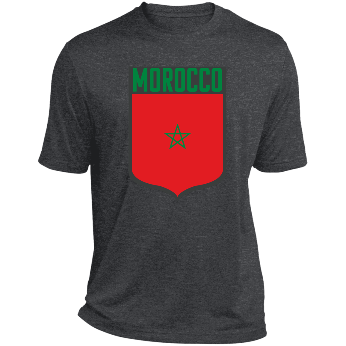 Morocco Football Team Emblem Men's Sports T-Shirt