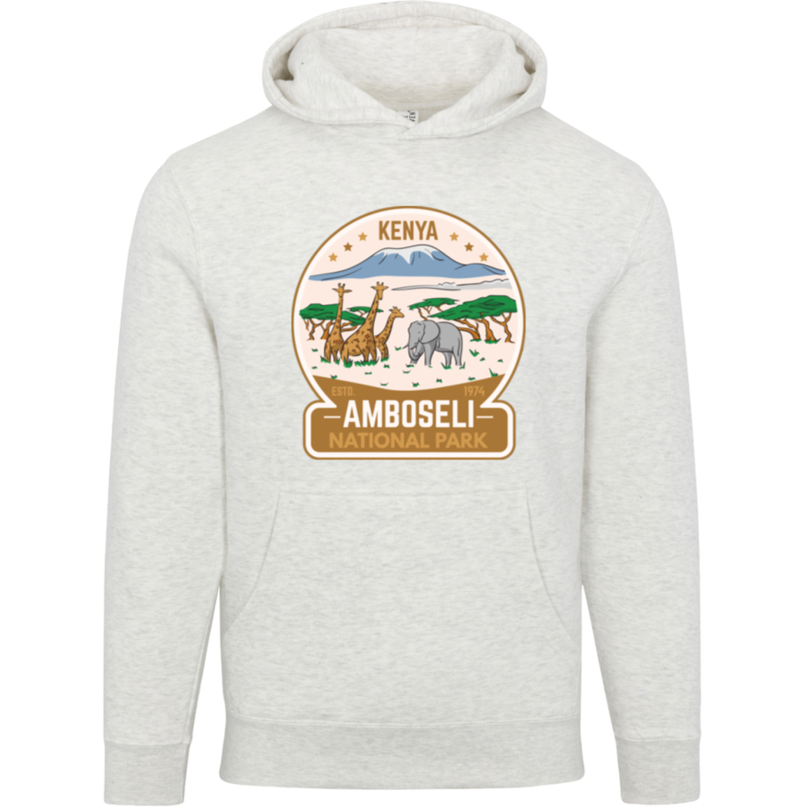 Amboseli National Park Kenya Unisex Pullover Hoodie