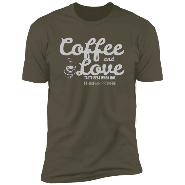 Coffee & Love Taste Best When Hot Classic T-Shirt (Unisex)