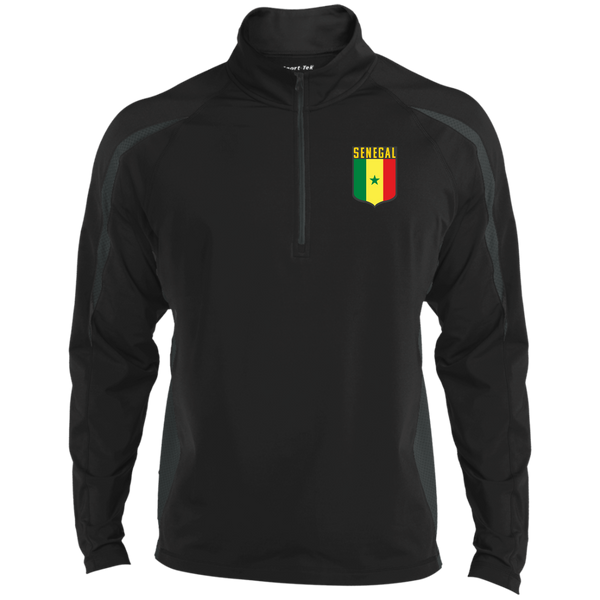 Senegal Football Team Emblem Men's Zip-Up Sports Pullover