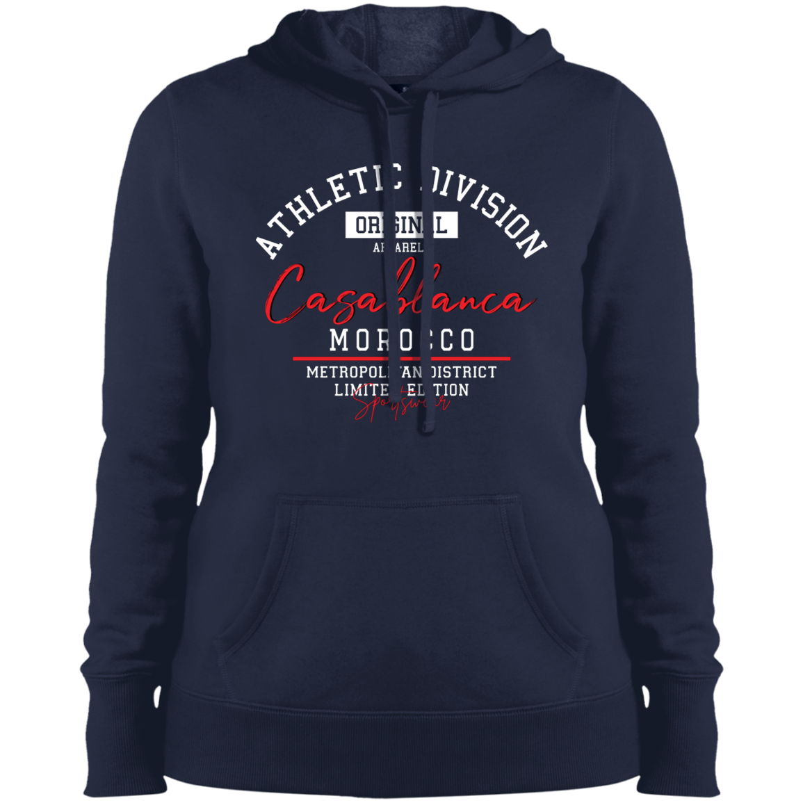 Casablanca Morocco Athletic Division Women's Pullover Hoodie