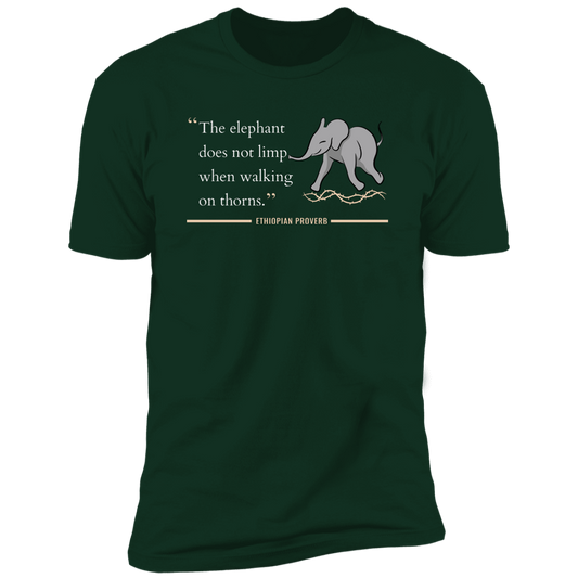 The Elephant Doesn't Limp When Walking on Thorns Classic T-Shirt (Unisex)