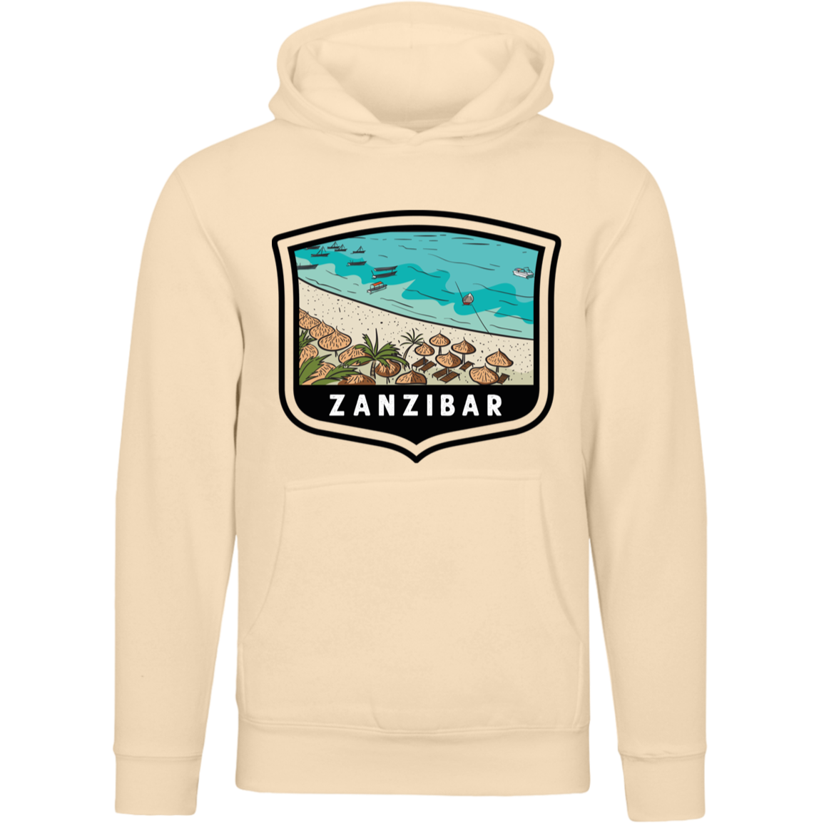 Zanzibar Beaches Unisex Pullover Hoodie