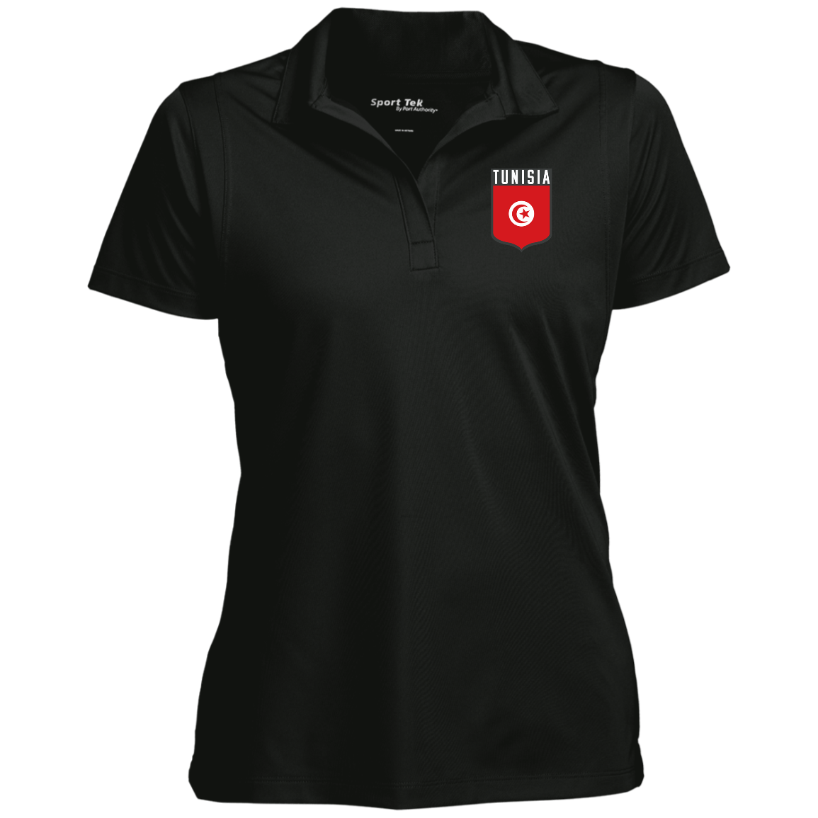 Tunisia Football Team Emblem Women's Sport Polo