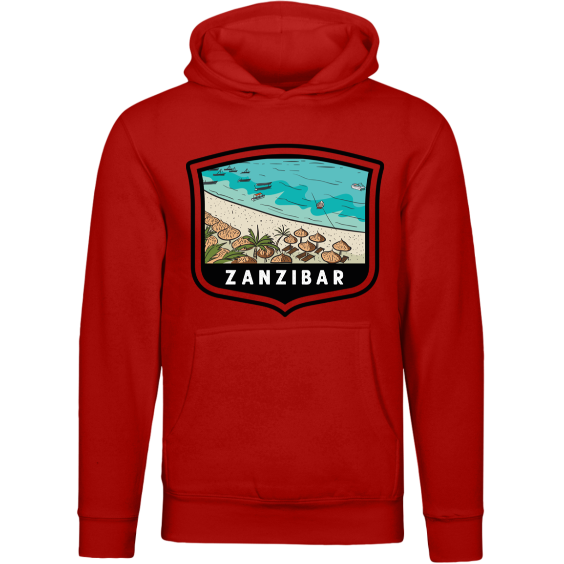 Zanzibar Beaches Unisex Pullover Hoodie