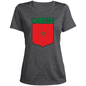 Morocco Football Team Emblem Women's Scoopneck T-shirt