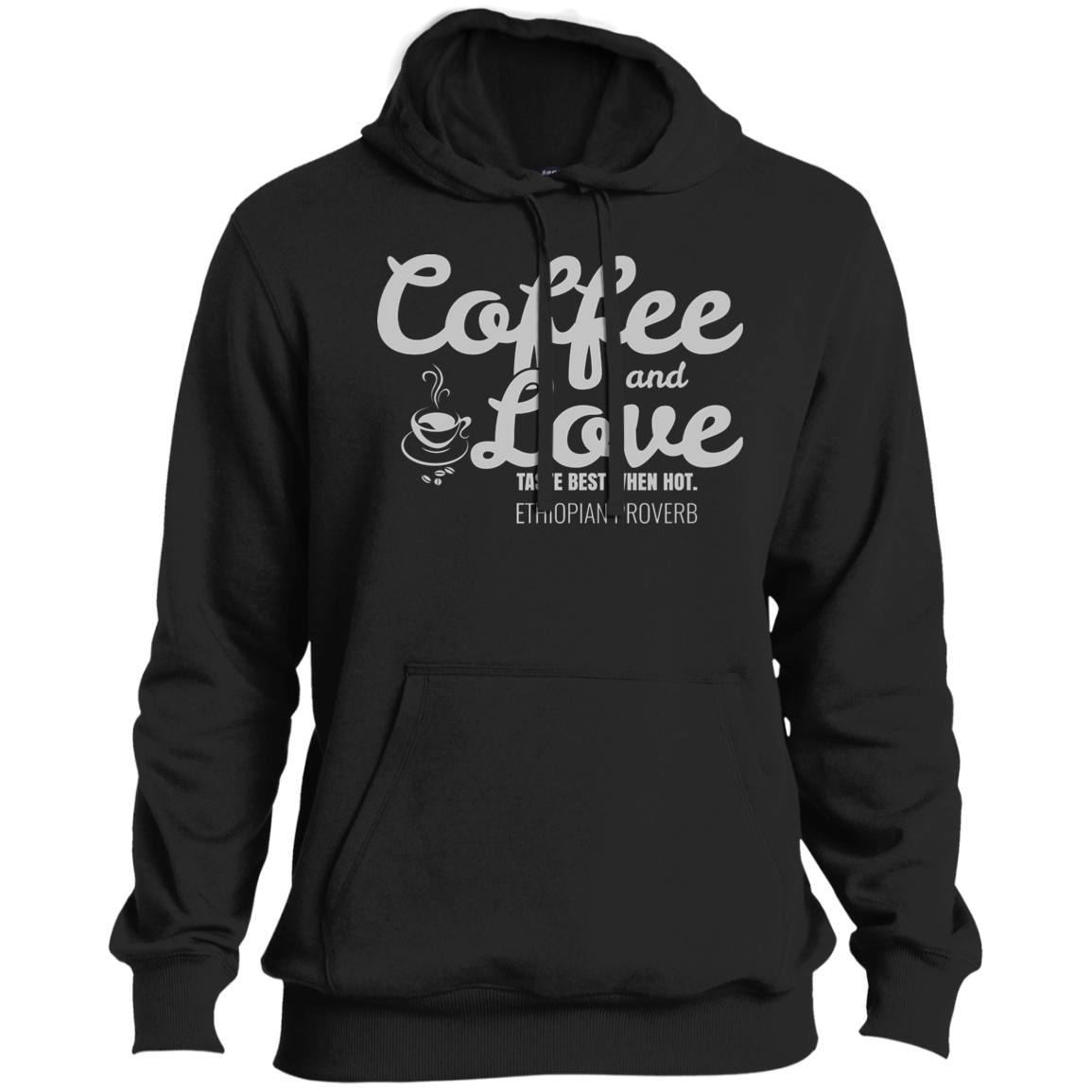 Coffee & Love Taste Best When Hot Men's Pullover Hoodie