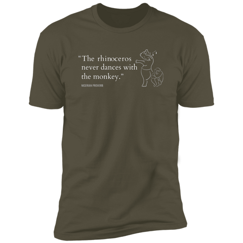 The Rhinoceros Never Dances With the Monkey Classic T-Shirt (Unisex)