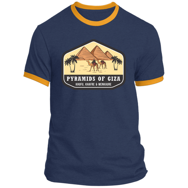 The Pyramids of Giza Ringer T-Shirt (Unisex)