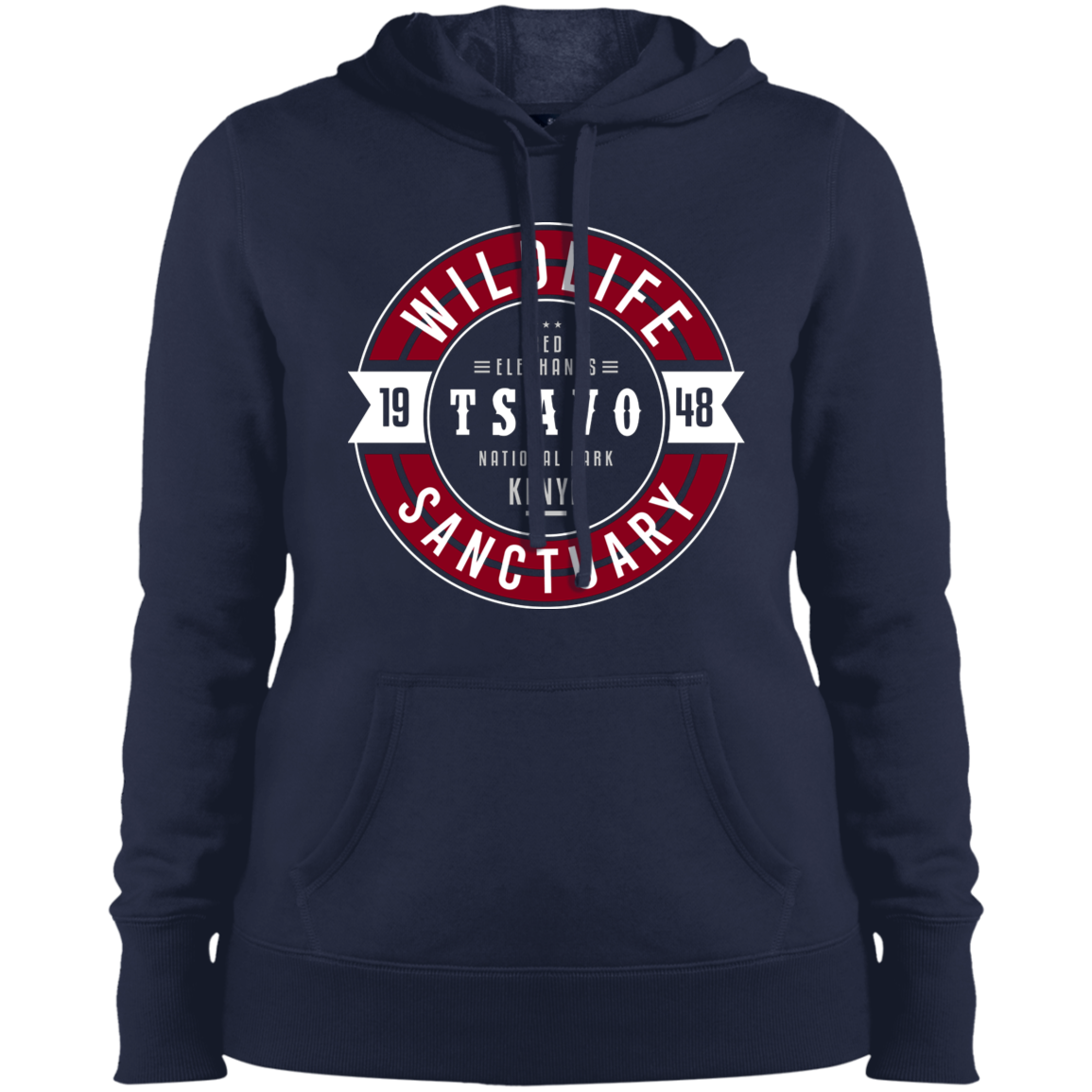 Wildlife Sanctuary Tsavo Red Elephants Women's Pullover Hoodie