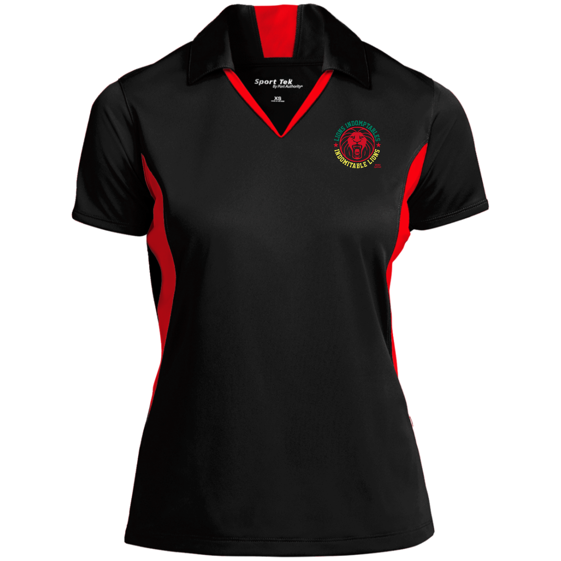 Cameroon Indomitable Lions Qatar 2022 Women's Side Blocked Sport Polo