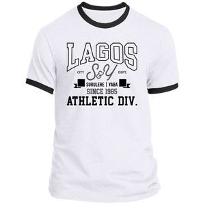 Lagos S&Y (Surulere & Yaba) Athletic Ringer T-Shirt (Unisex)