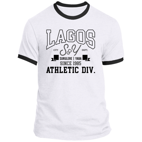 Lagos S&Y (Surulere & Yaba) Athletic Ringer T-Shirt (Unisex)
