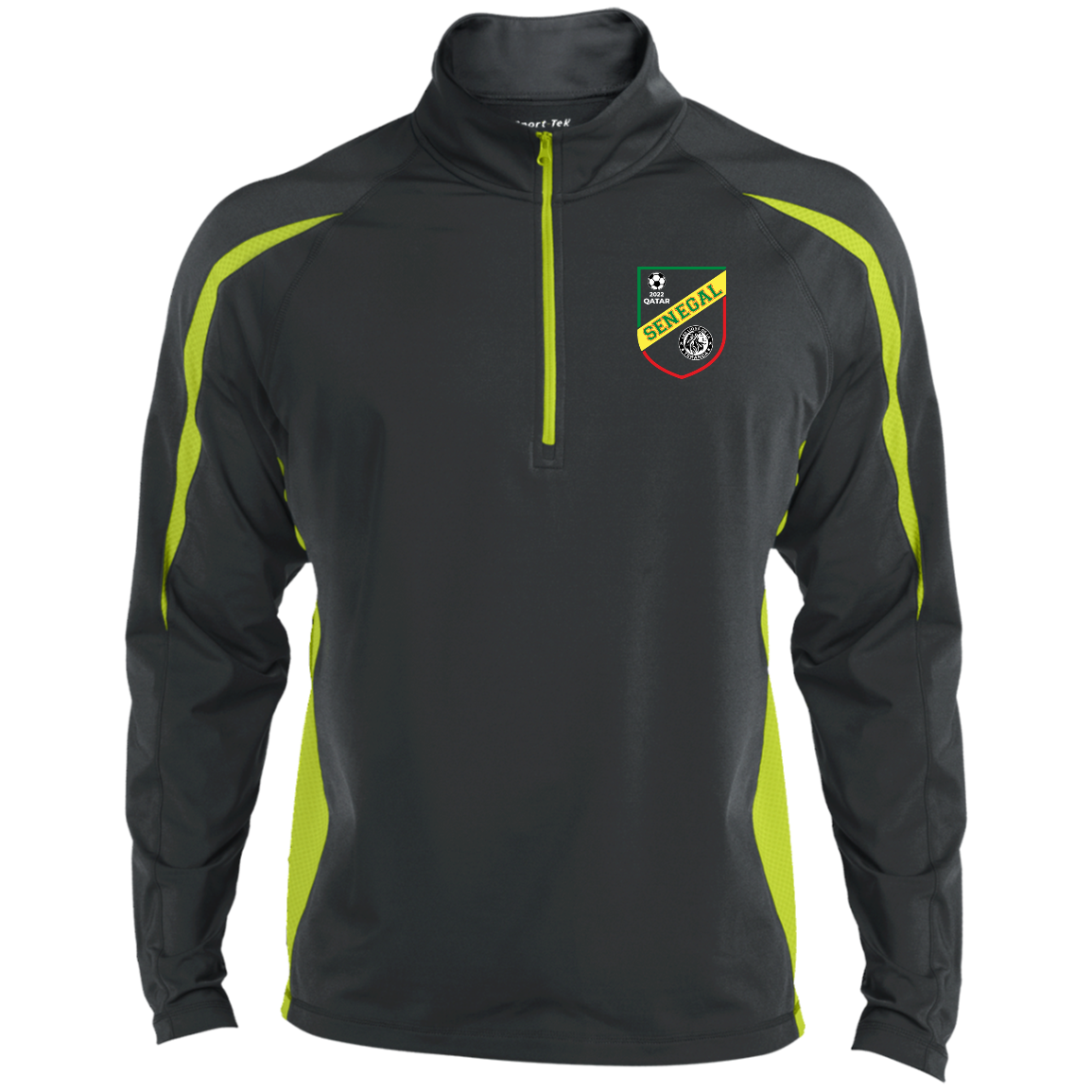 Senegal Lions De La Teranga Qatar 2022 Men's Zip-Up Sports Pullover