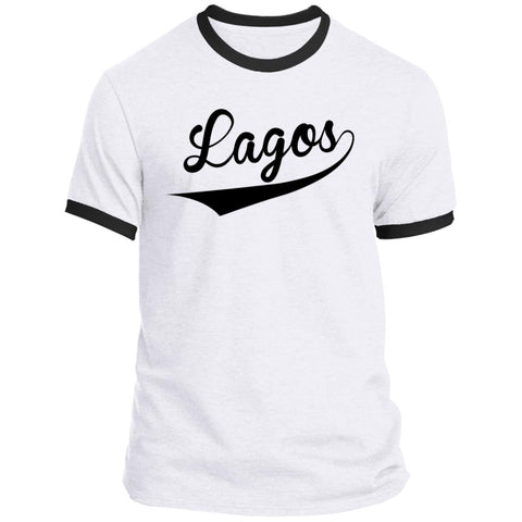 Lagos Scribble Ringer T-Shirt (Unisex)