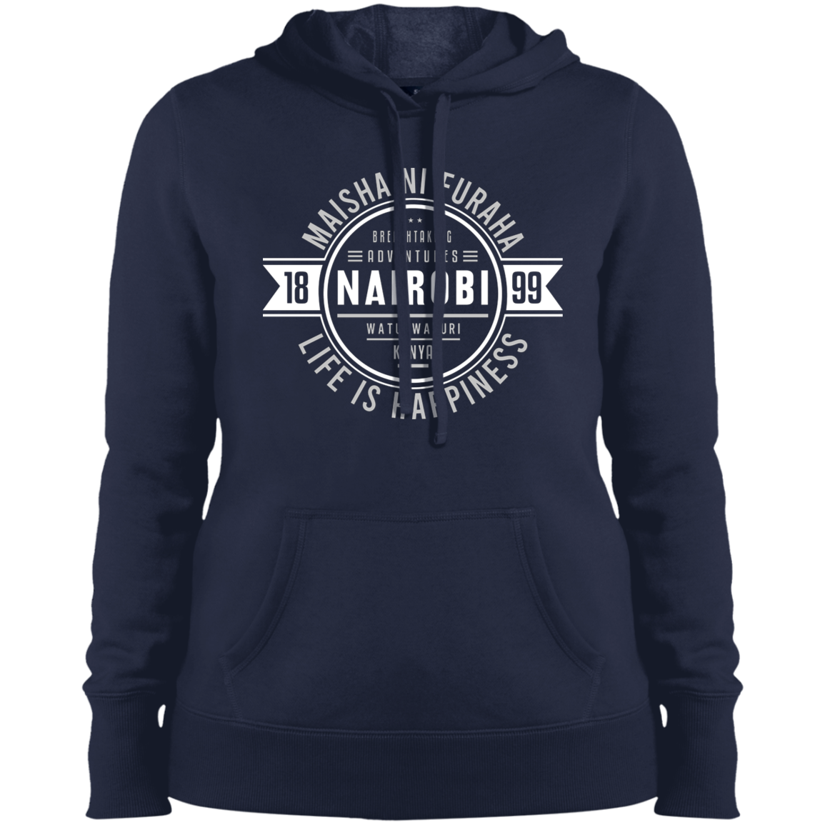 Nairobi Maisha Ni Furaha 1899 Women's Pullover Hoodie