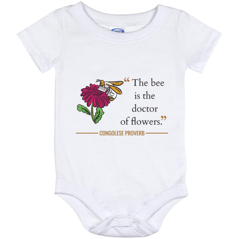 The Bee is the Doctor of Flowers  Baby Onesie
