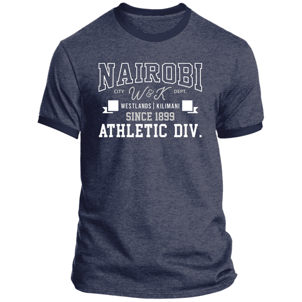 Nairobi W&K (Westlands & Kilimani) Athletic Ringer T-Shirt (Unisex)