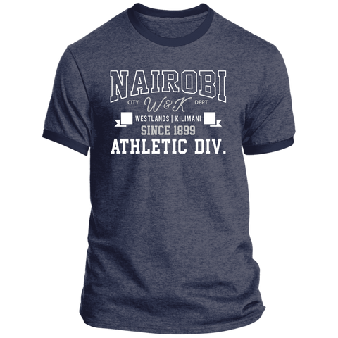 Nairobi W&K (Westlands & Kilimani) Athletic Ringer T-Shirt (Unisex)