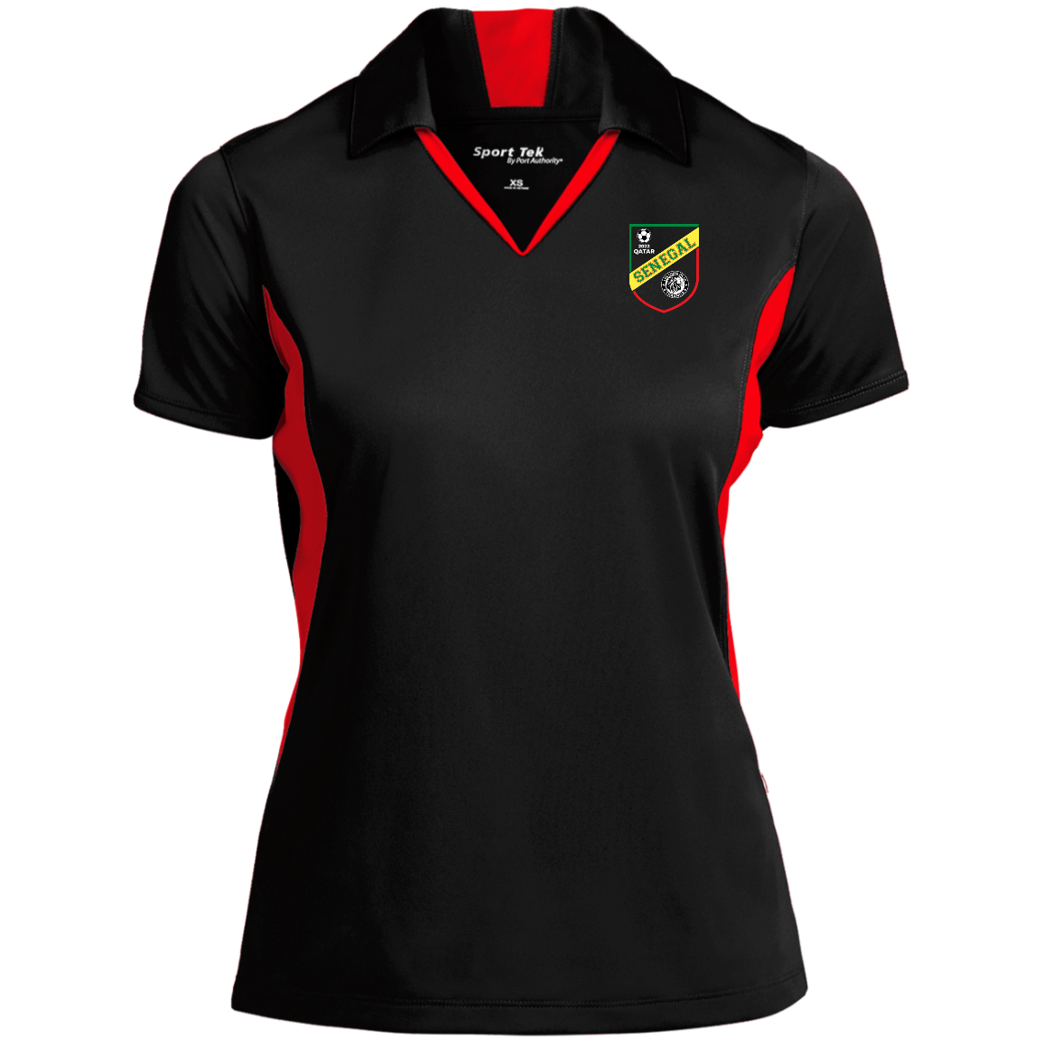 Senegal Lions De La Teranga Qatar 2022 Women's Side Blocked Sport Polo