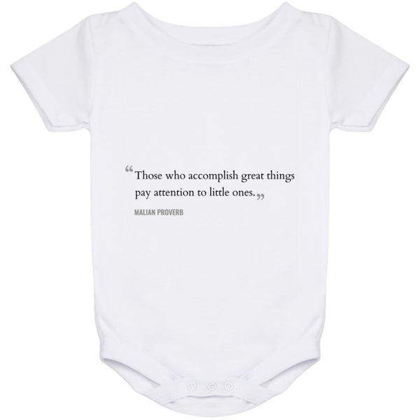 Those Who Accomplish Great Things Mali Proverb Baby Onesie