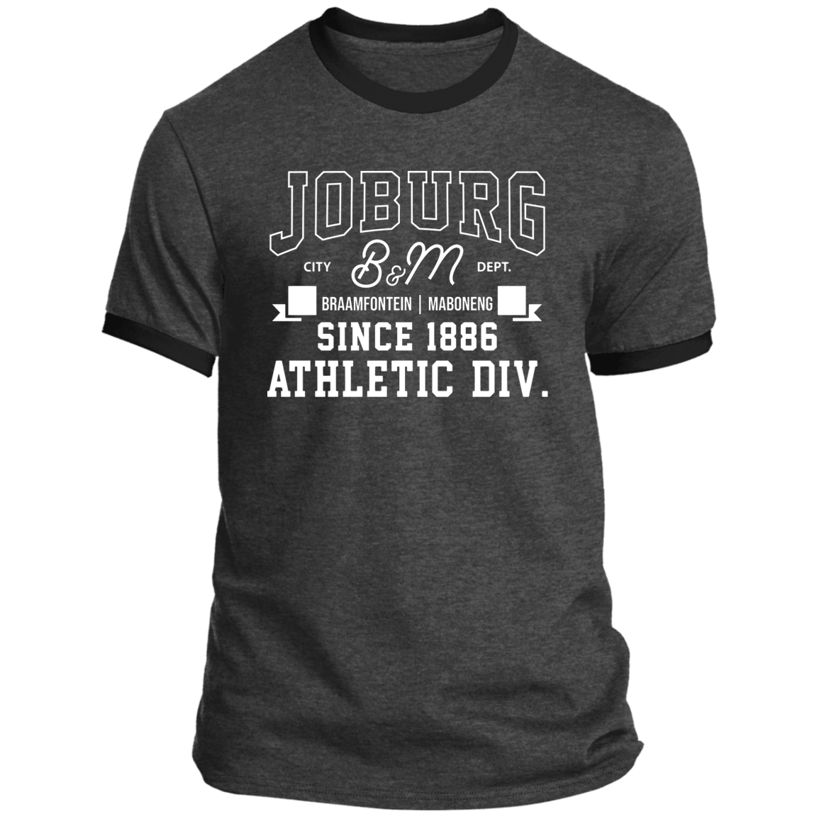 Joburg B&M (Braamfontein & Maboneng) Athletic Div. Ringer T-Shirt (Unisex)