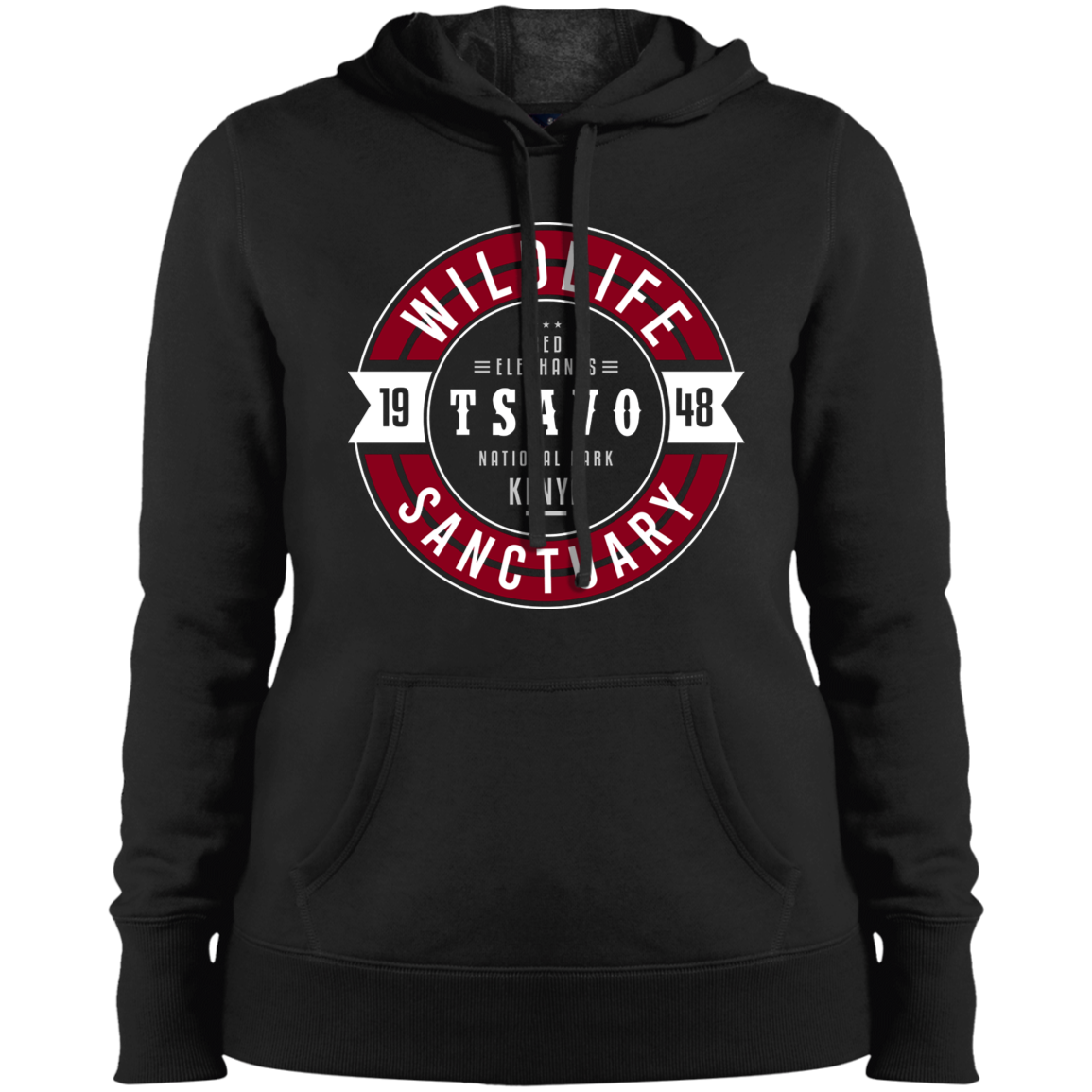 Wildlife Sanctuary Tsavo Red Elephants Women's Pullover Hoodie