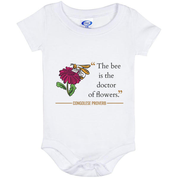The Bee is the Doctor of Flowers  Baby Onesie