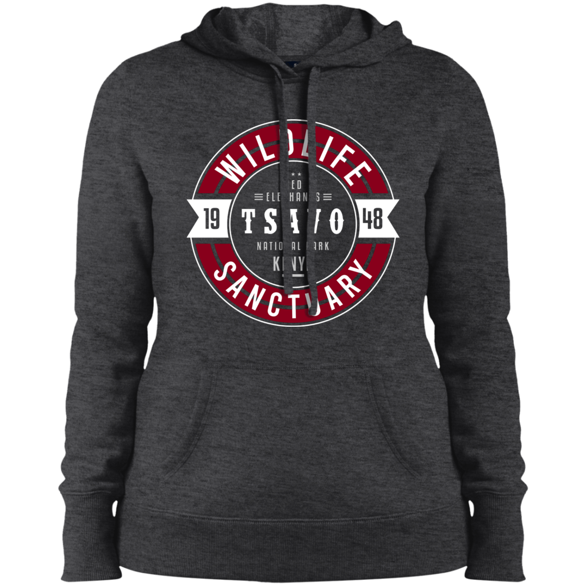 Wildlife Sanctuary Tsavo Red Elephants Women's Pullover Hoodie