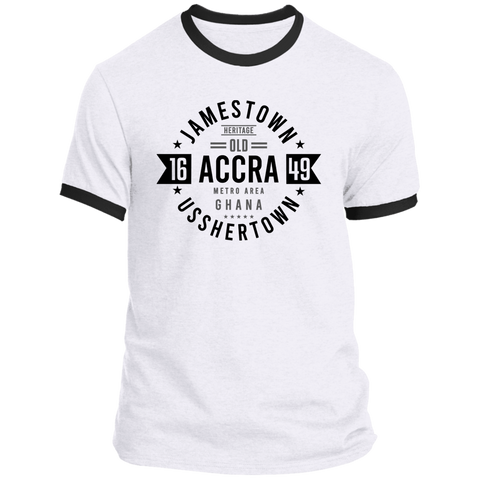 Jamestown Usshertown Old Accra Ghana Ringer T-Shirt (Unisex)