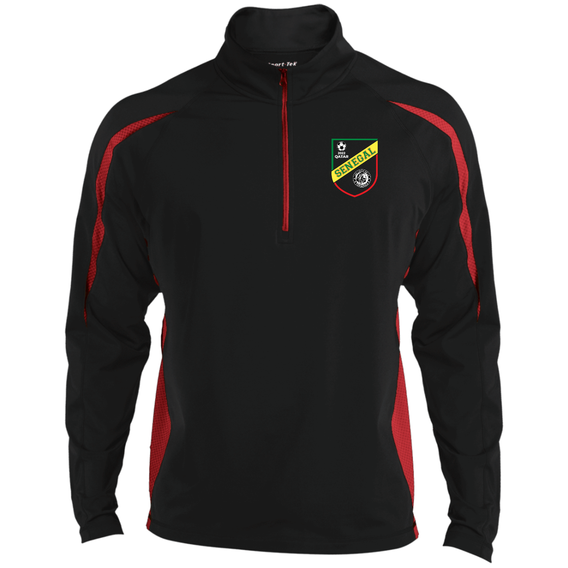 Senegal Lions De La Teranga Qatar 2022 Men's Zip-Up Sports Pullover